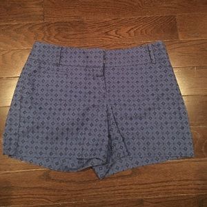 Loft Blue Pattern Shorts