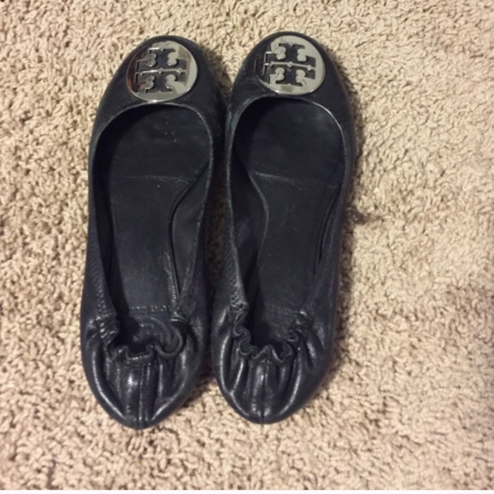 Tory burch black flats