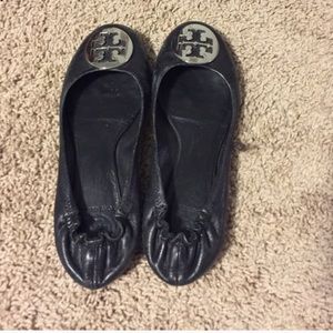 Tory burch black flats