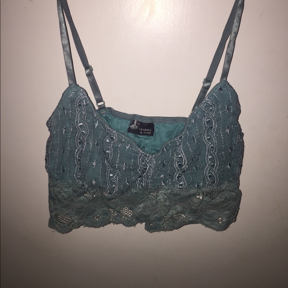 Light Blue Sparkle & Fade Bralette