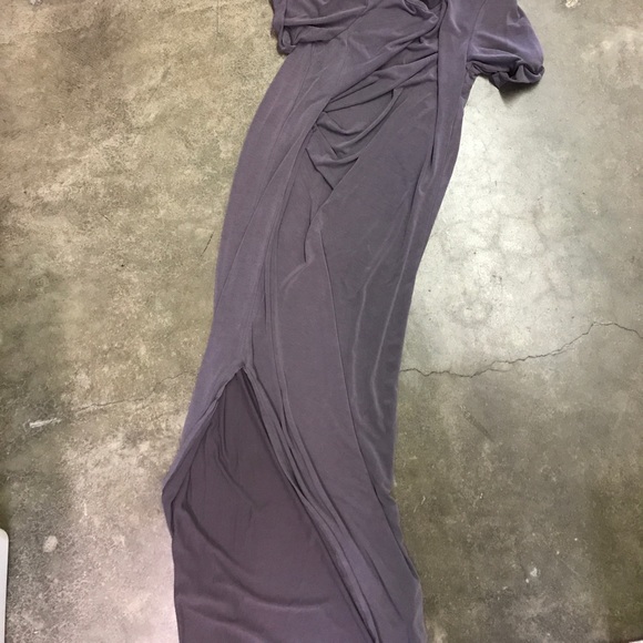 DUSTY PLUM NON SHEER SCRUNCH SIDE CUFF SLEEVES - Picture 3 of 3