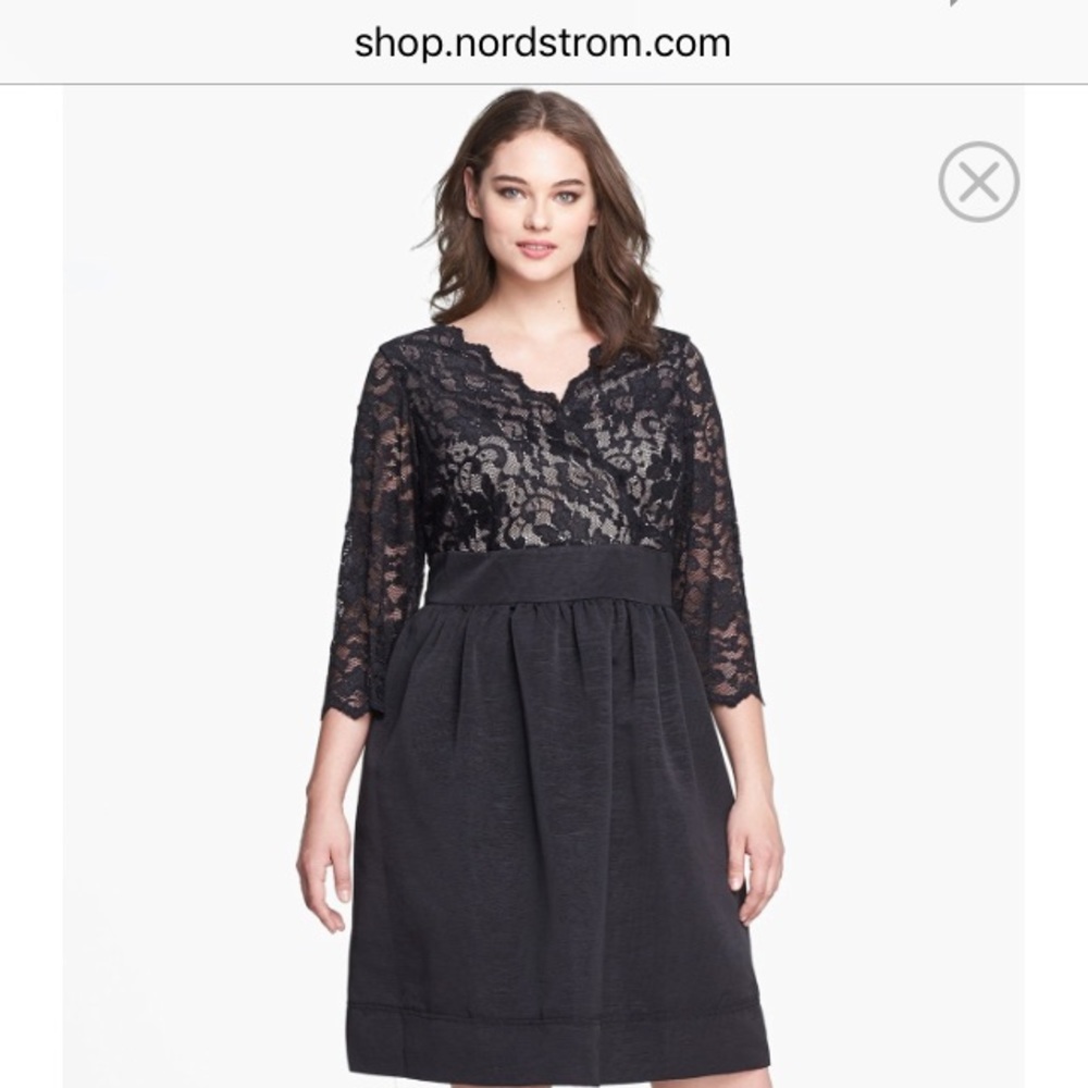 Eliza J Black Lace Dress 14W