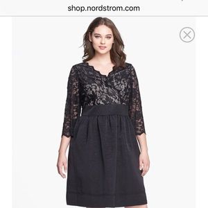 Eliza J Black Lace Dress 14W
