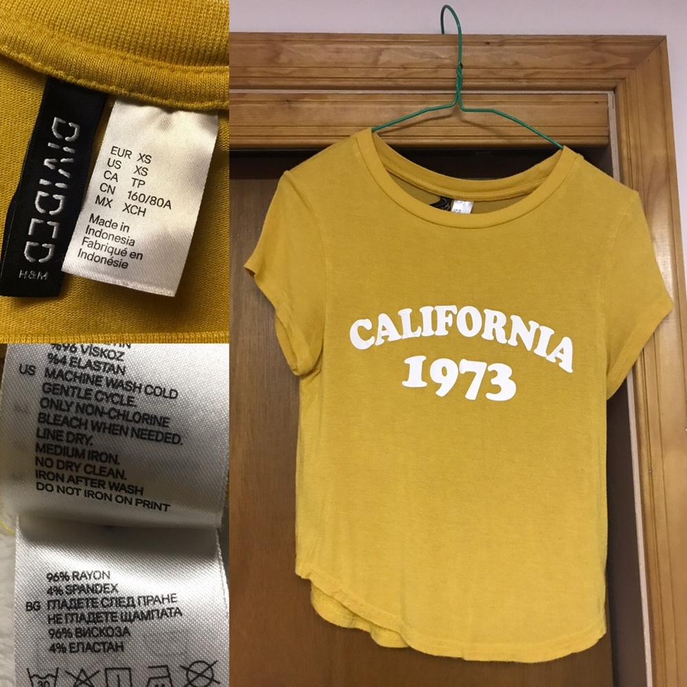 Yellow Stretch Top H&M