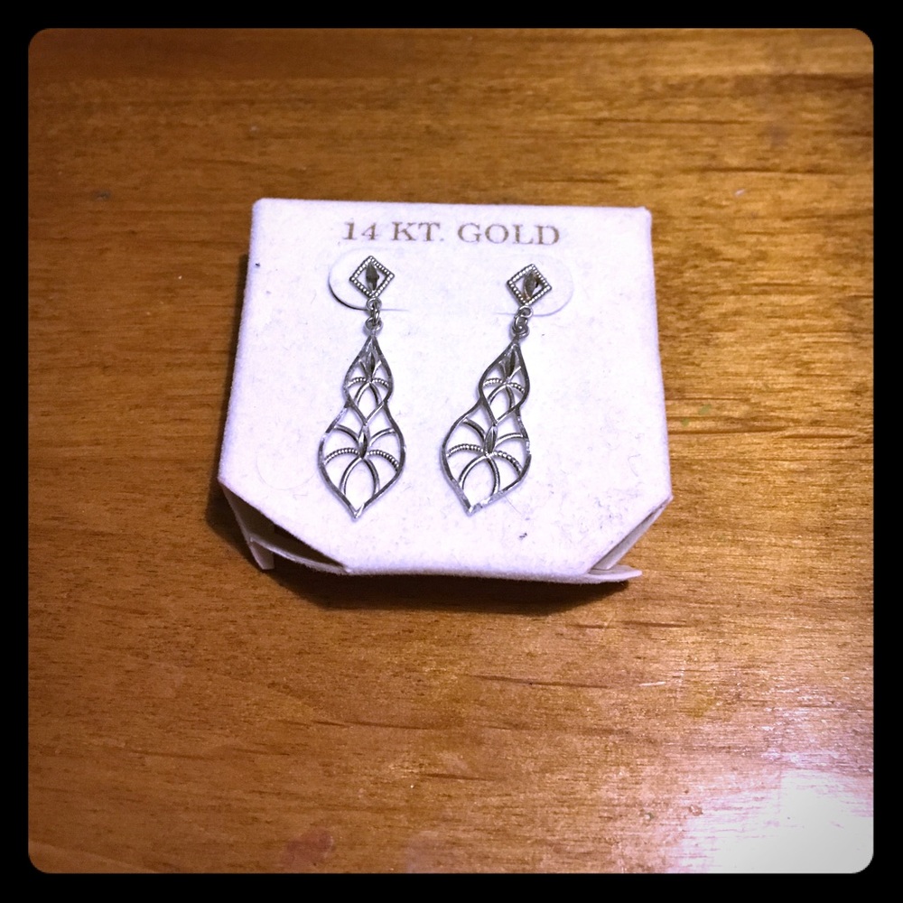 Silver dangle earrings