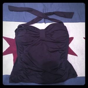 Plus Size Ruffled Halter Tankini Top