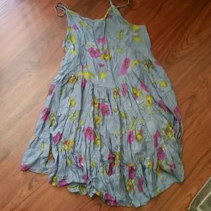 Free people flower print slip dress