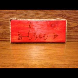 Wooden wall decor sign