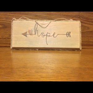 Wooden wall decor sign