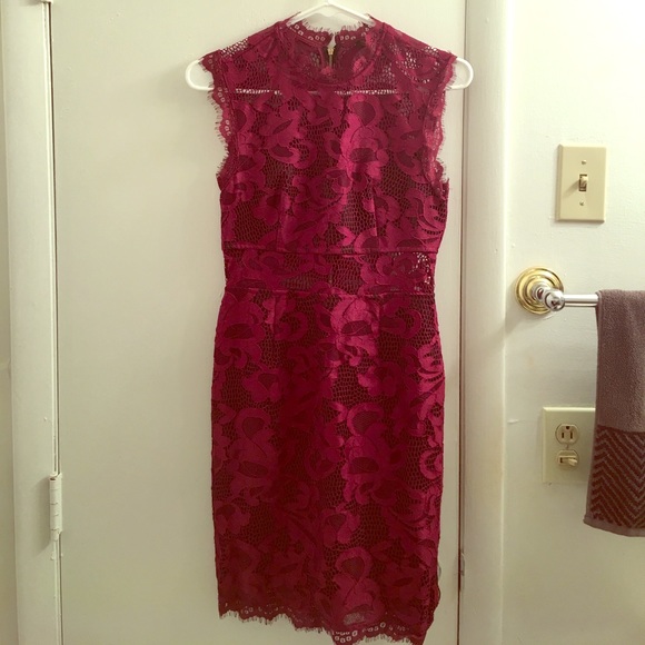 Forever 21 Burgundy Lace Dress - Picture 1 of 3