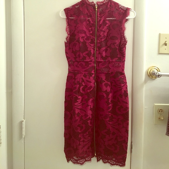 Forever 21 Burgundy Lace Dress - Picture 2 of 3