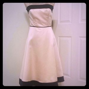 Strapless Knee Length Tea Dress