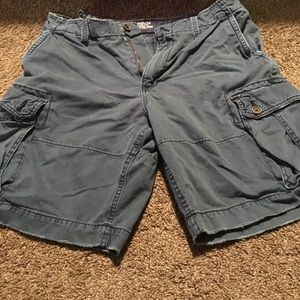 Men's navy cargo shorts