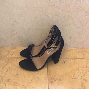 Steve Madden Carraon Black Suede Sandals