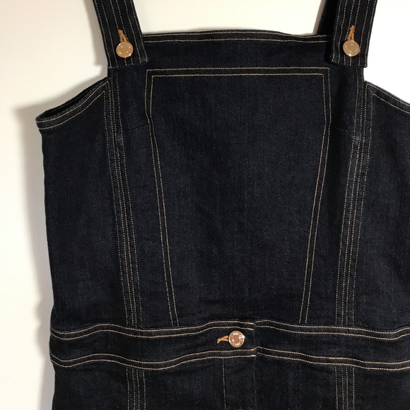 🌟FIRM💰 7 FOR ALL MANKIND Pinafore Denim Dress - Picture 7 of 8