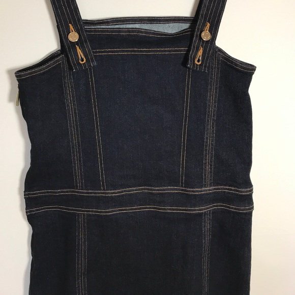 🌟FIRM💰 7 FOR ALL MANKIND Pinafore Denim Dress - Picture 8 of 8