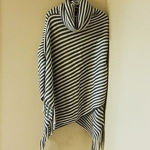 Adorable striped poncho