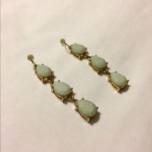 Teal Dangle Earrings