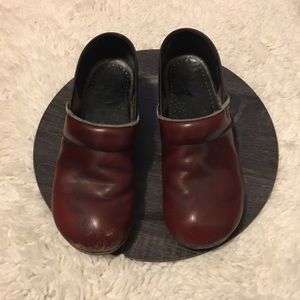 Red Dansko Clogs 40