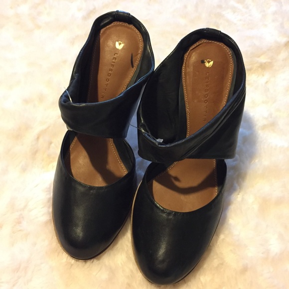 NEW Anthropologie Leifsdottir Leather Mules - Picture 2 of 5