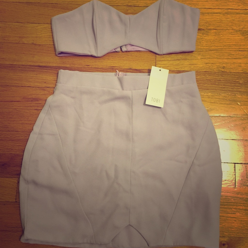 NWT TOBI Made For Each Other Set- Lavender  S/M