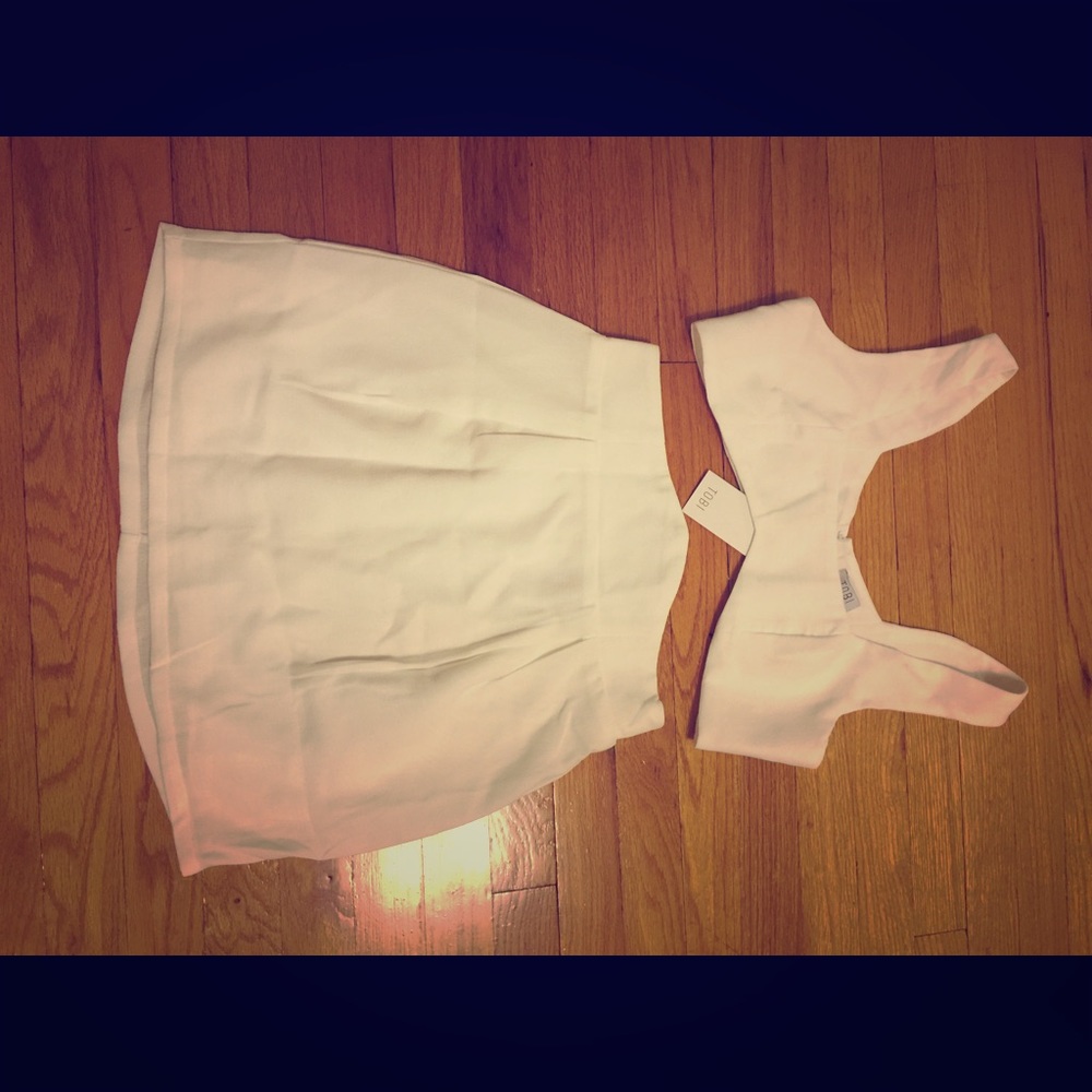 NWT TOBI Can't Get Past Me Bodycon Set WHITE (M)