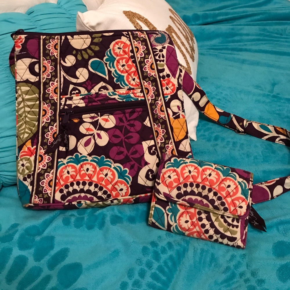 Vera Bradley hipster purse with matching wallet