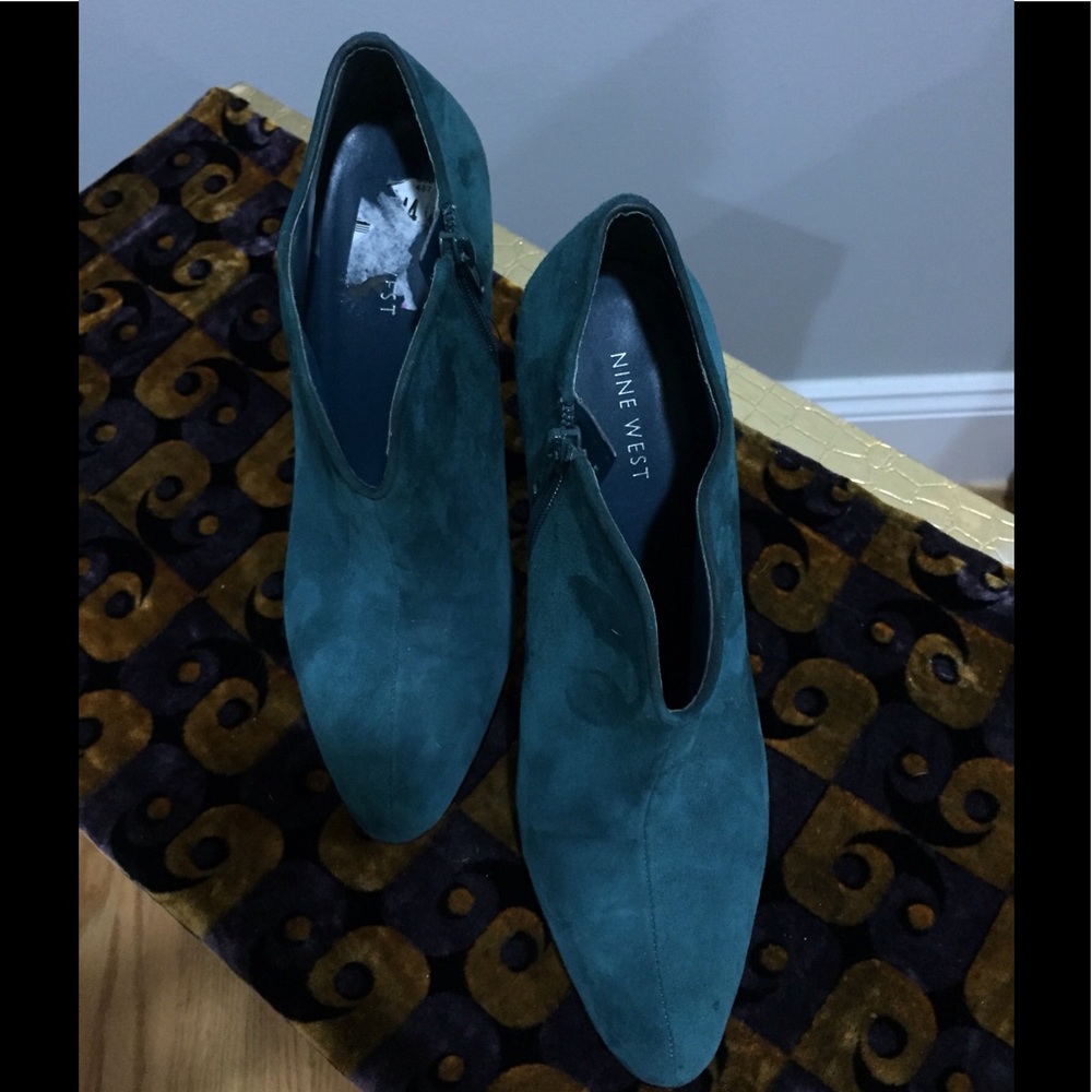 Suede Nine West Booties