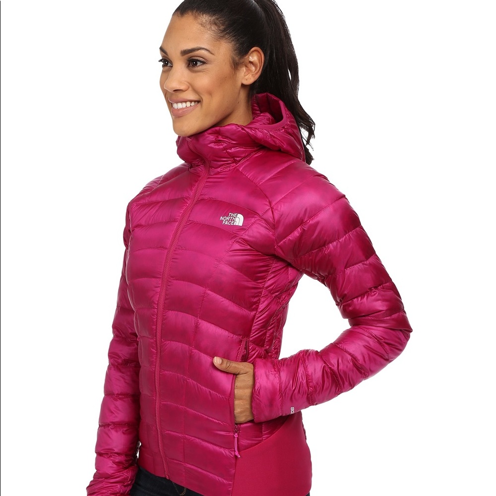 North Face Quince Hooded Down Jacket - Plum