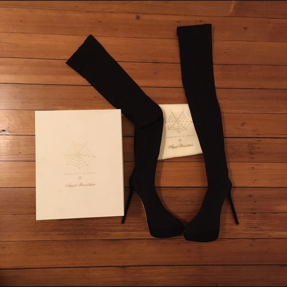 Charlotte Olympia x Agent Provocateur Thigh boots - Picture 2 of 5