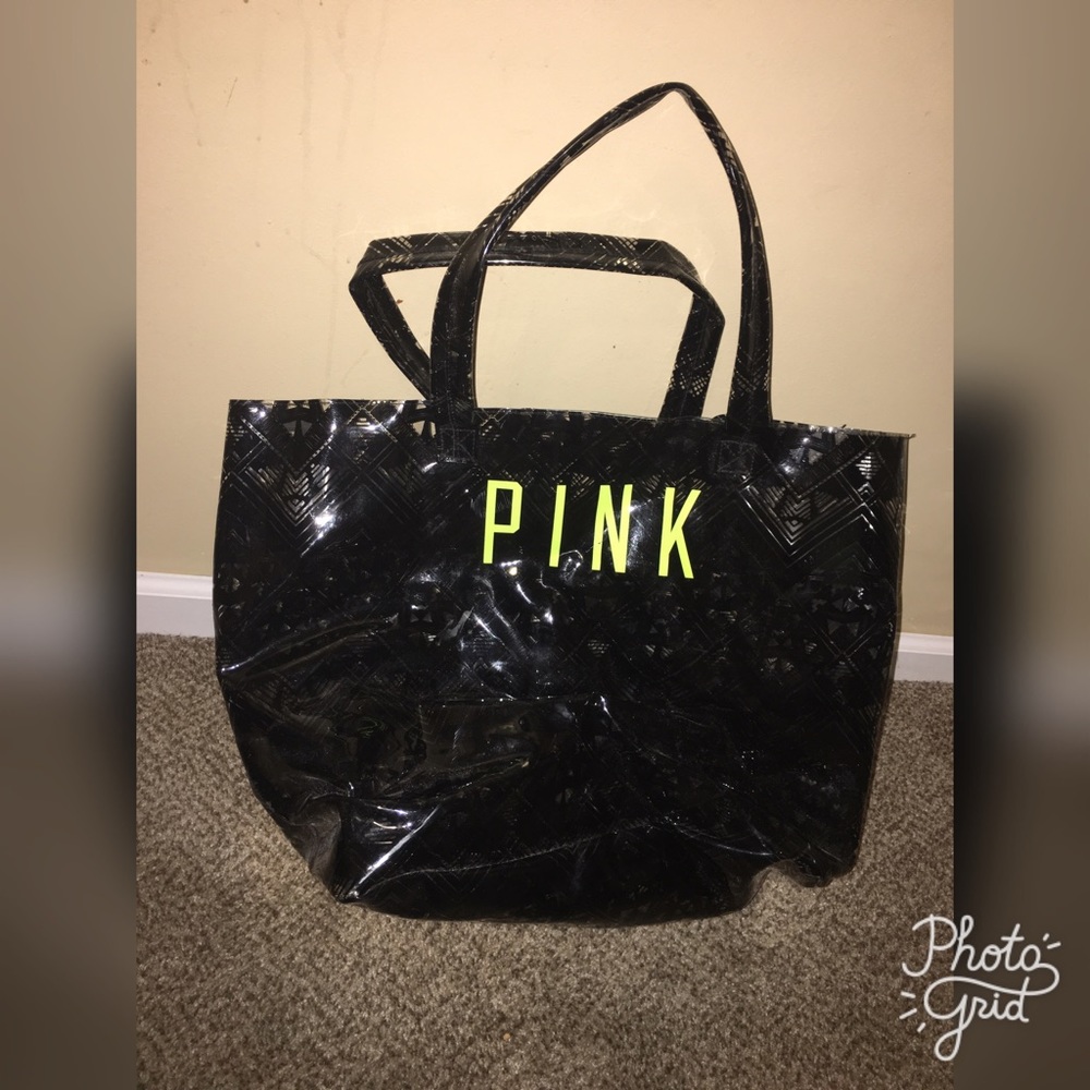 VS PINK plastic beach bag