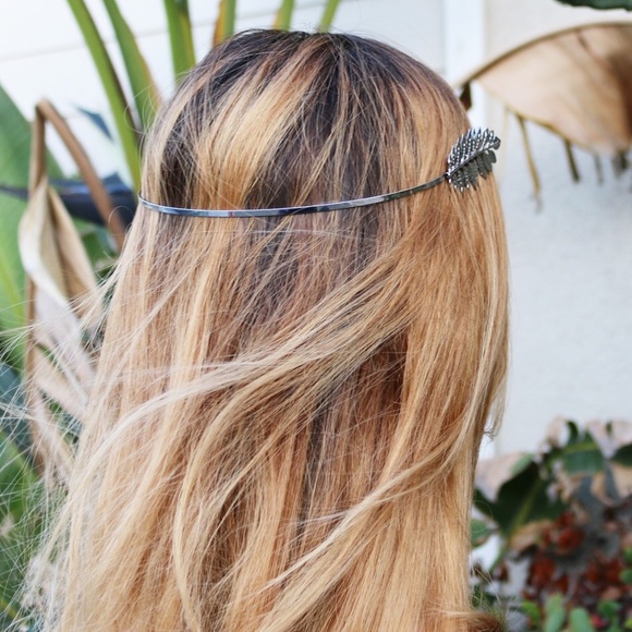 silver grecian halo headband - Picture 2 of 3