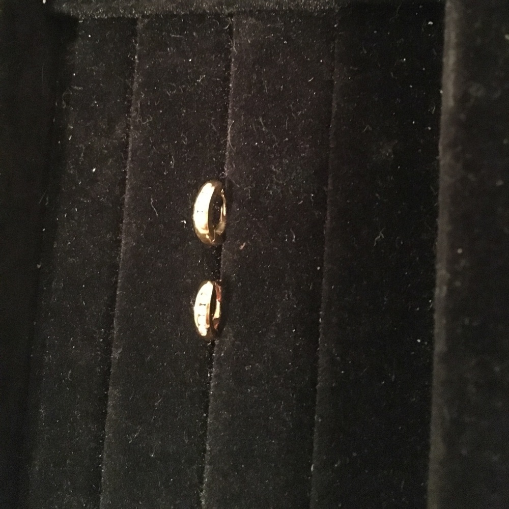 Infant diamond huggie earrings