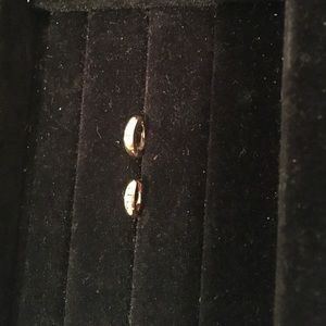 Infant diamond huggie earrings