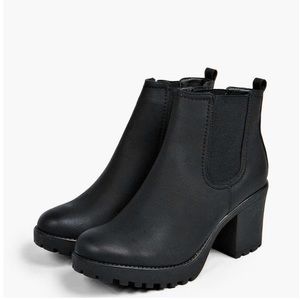 Chunky Cleated Heel Boots