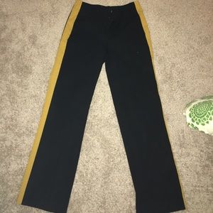 Zara side striped trousers