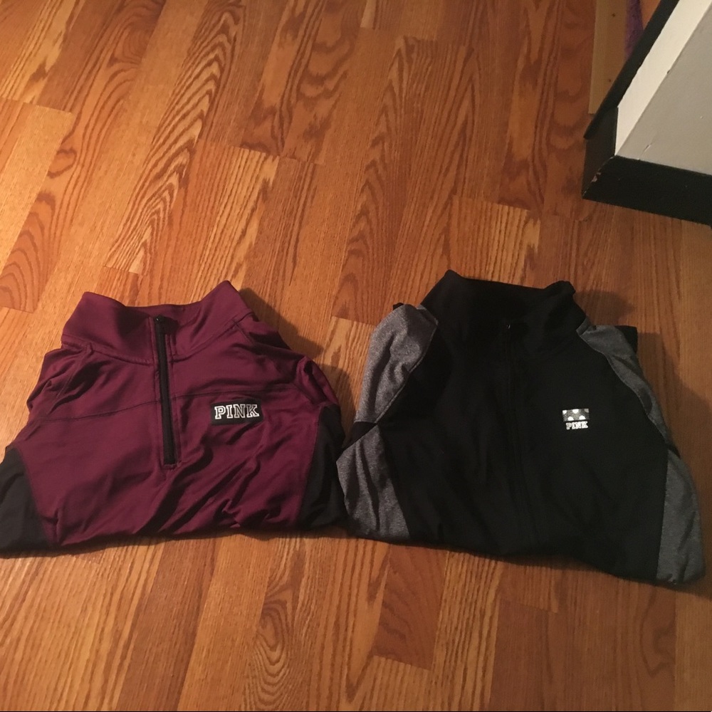 2 PINK Victoria's Secret long sleeves
