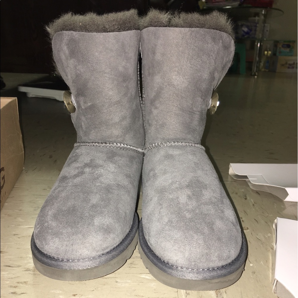 Ugg Bailey Button Bling Boot Grey - image 1