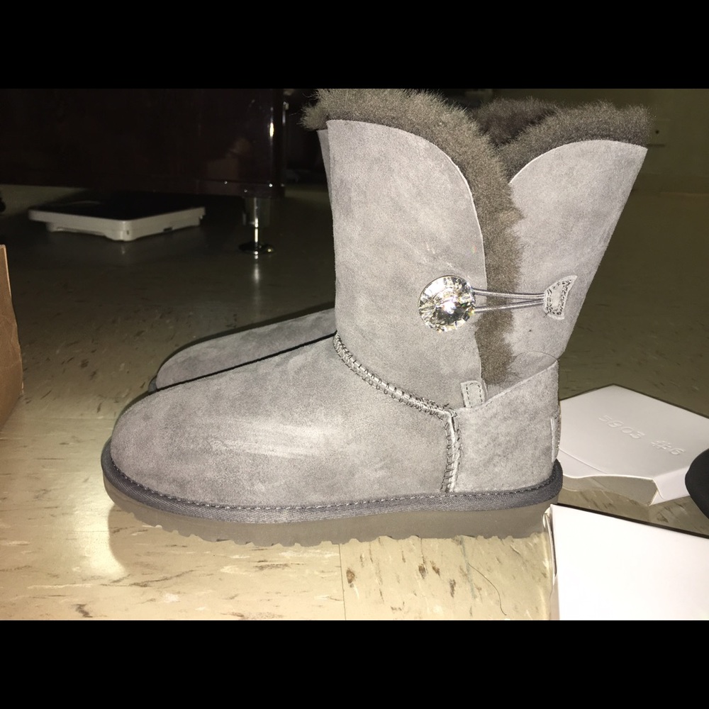 Ugg Bailey Button Bling Boot Grey - image 2