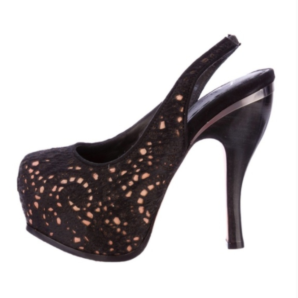 NWOT Alice + Olivia Pony Hair Peep toe Pumps