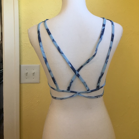 Blue tie dyed swim suit - Picture 4 of 5