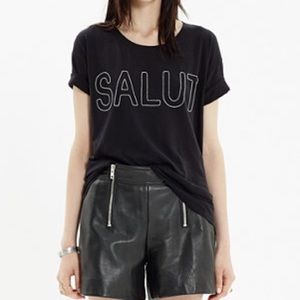 Madewell black salut tee