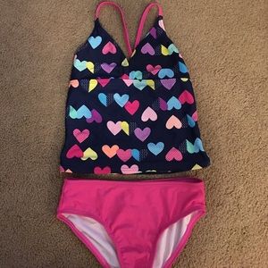Tankini with board shorts