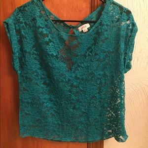 Short Sleeve Lace Top
