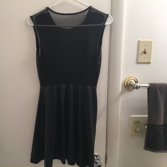 Forever 21 Faux Leather Circle Dress - Picture 2 of 4