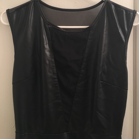 Forever 21 Faux Leather Circle Dress - Picture 4 of 4