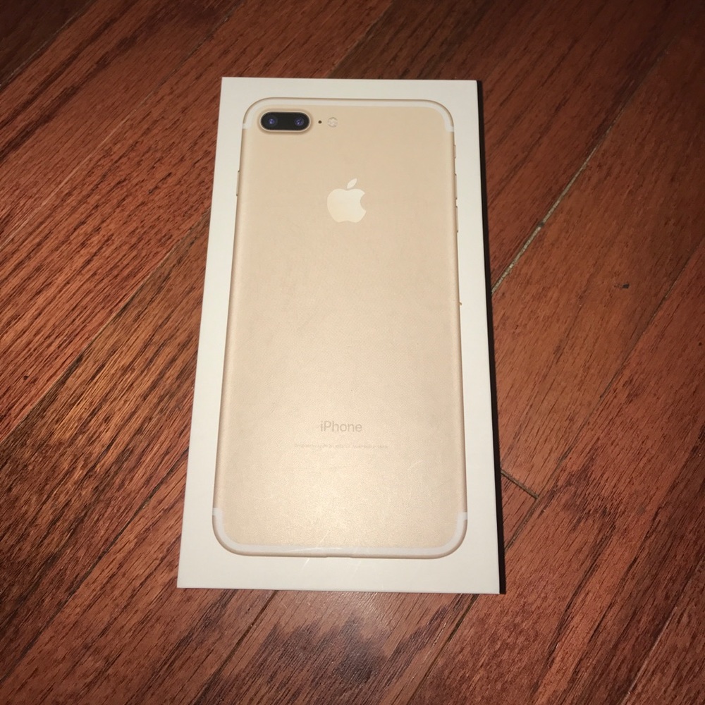 Empty iPhone 7 Plus Gold box 128 GB