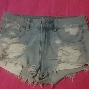 American Eagle distressed shorts