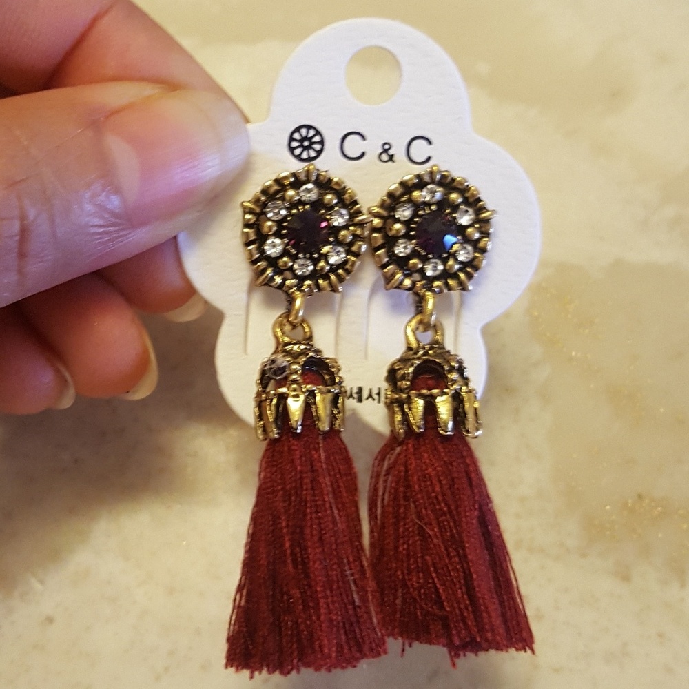 Earrings red