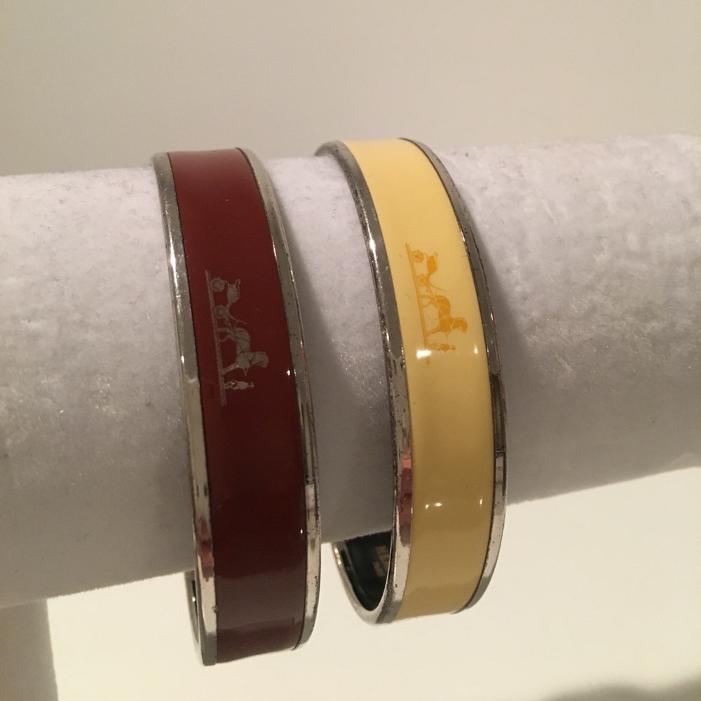 Vintage Hermès enamel bracelets